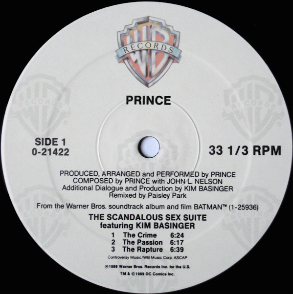 Prince - The Scandalous Sex Suite - Used Vinyl - High-Fidelity Vinyl ...