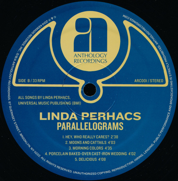 Linda Perhacs - Parallelograms ( DAMAGE ON DISC 1 Track 1 on Both