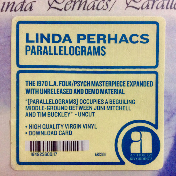 Linda Perhacs - Parallelograms ( DAMAGE ON DISC 1 Track 1 on Both SIDES) -  Used Vinyl - High-Fidelity Vinyl Records and Hi-Fi Equipment Hollywood Los  Angeles CA