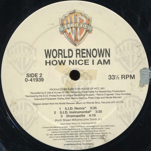 World Renown - How Nice I Am - Used Vinyl - High-Fidelity Vinyl