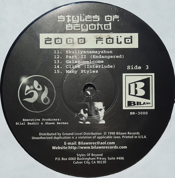 Styles Of Beyond - 2000 Fold - Used Vinyl - High-Fidelity