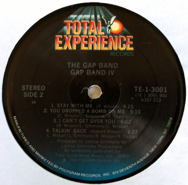The Gap Band - Gap Band IV - Used Vinyl - High-Fidelity Vinyl