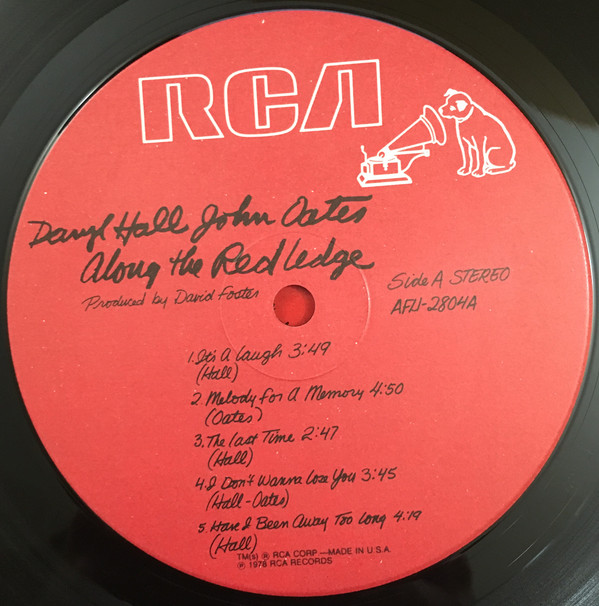 Daryl Hall & John Oates - Along The Red Ledge - Used Vinyl - High-Fidelity Vinyl Records and Hi-Fi Hollywood Los Angeles CA
