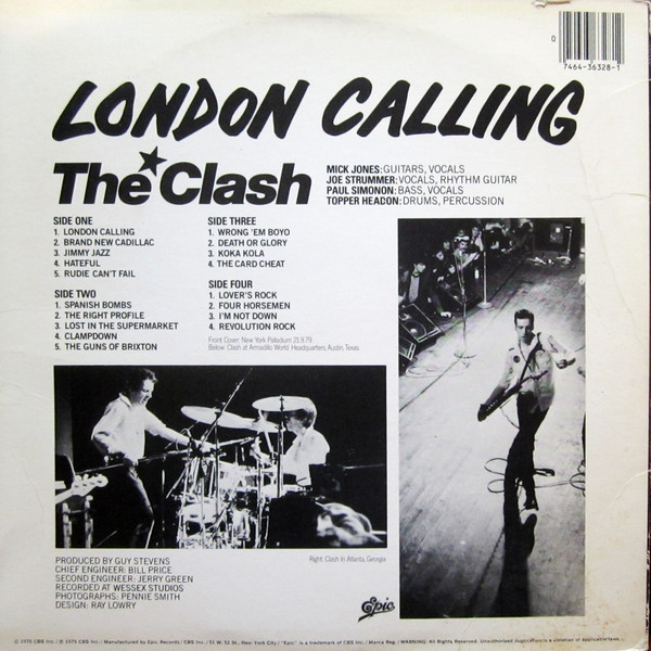 The Clash - London Calling - Used Vinyl - High-Fidelity Vinyl 