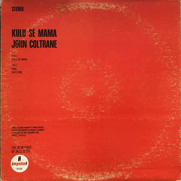 John Coltrane - Kulu Sé Mama - Used Vinyl - High-Fidelity Vinyl