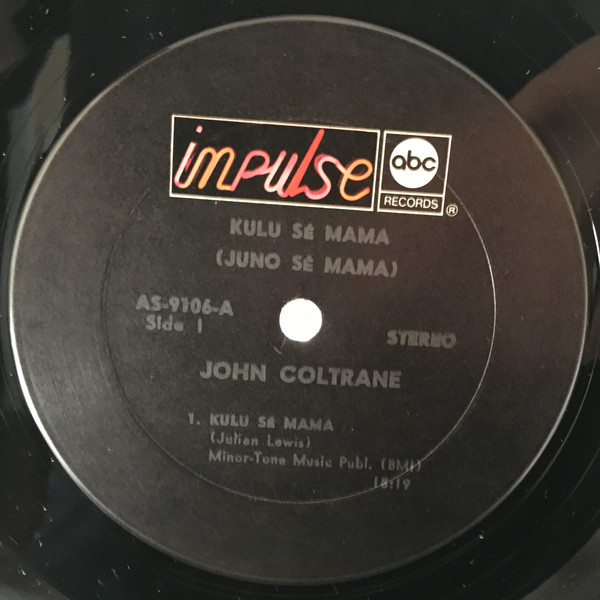 John Coltrane - Kulu Sé Mama - Used Vinyl - High-Fidelity Vinyl 