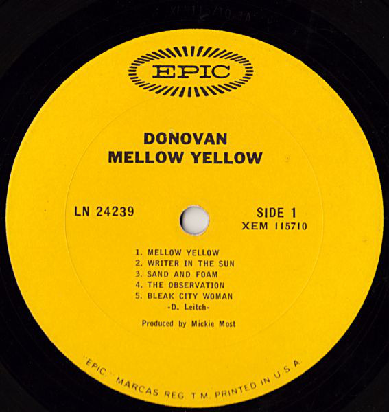 donovan mellow yellow lyrics