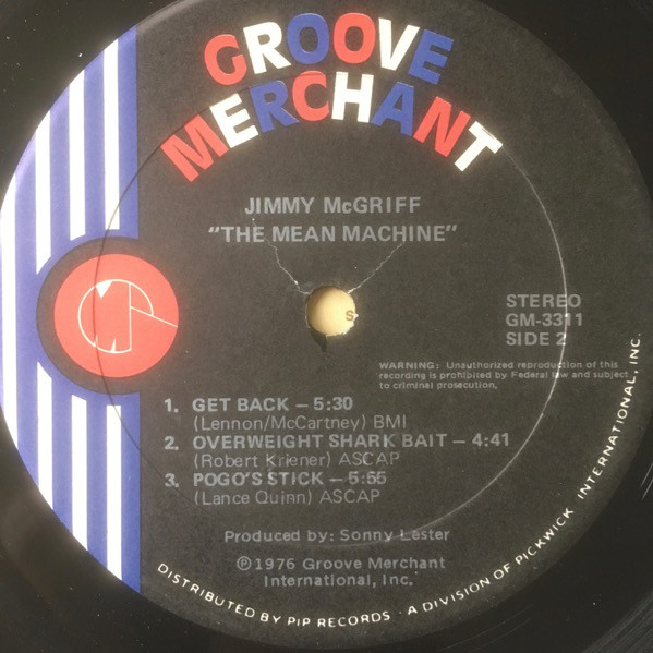 Jimmy McGriff - The Mean Machine - Used Vinyl - High-Fidelity