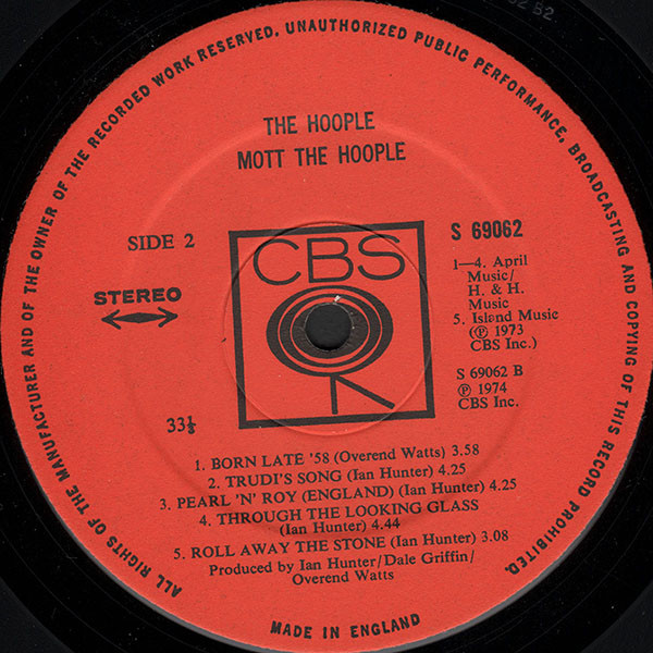 Mott The Hoople - The Hoople - Used Vinyl - High-Fidelity Vinyl Records ...