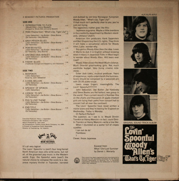 Glittered Record Album Lovin Spoonful in Woody Allen's What's Up Tiger Lilly?