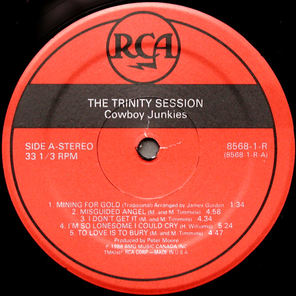 Cowboy Junkies - The Trinity Session - Used Vinyl - High-Fidelity Vinyl