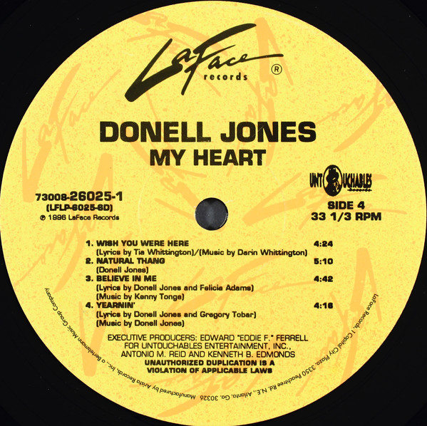Donell Jones - My Heart - Used Vinyl - High-Fidelity Vinyl Records
