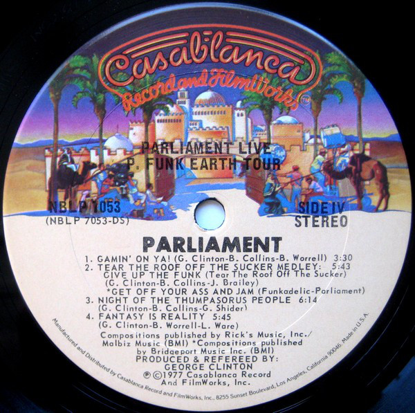 Parliament - Live (P.Funk Earth Tour) - Used Vinyl - High ...