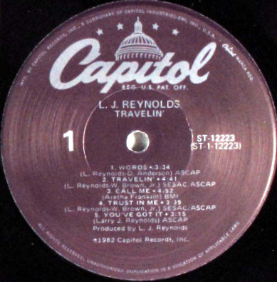LJ Reynolds - Travelin' - Used Vinyl - High-Fidelity Vinyl Records