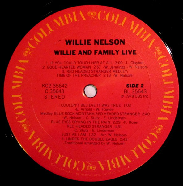 Willie Nelson - Willie And Family Live - Used Vinyl - High-Fidelity ...