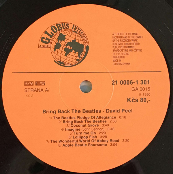 David Peel & The Apple Band - Bring Back The Beatles - Used Vinyl