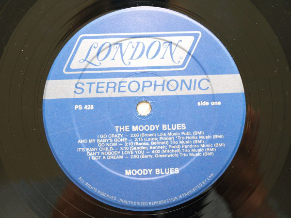 The Moody Blues - Go Now - Moody Blues #1 - Used Vinyl - High-Fidelity ...