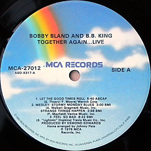 Bobby Bland - B.B. King - Together Again...Live - Used Vinyl - High ...