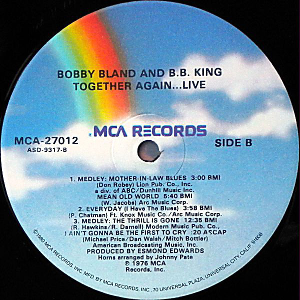 Bobby Bland - B.B. King - Together Again...Live - Used Vinyl - High ...