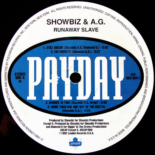 Showbiz & A.G. - Runaway Slave (Promo) | nate-hospital.com