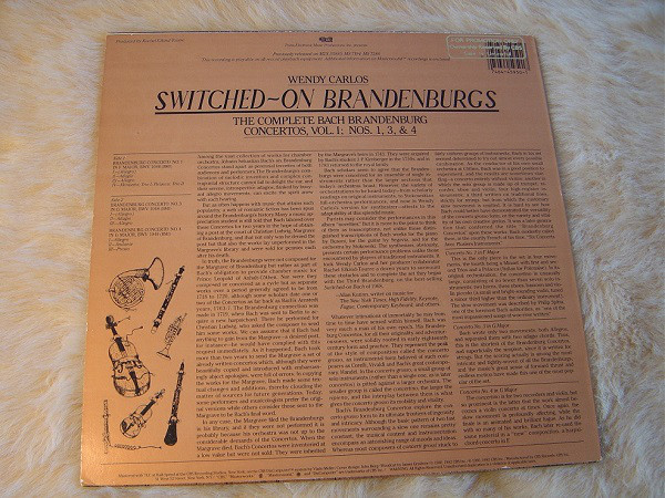 Wendy Carlos - Switched-On Brandenburgs Vol. I; Nos. 1, 3, & 4