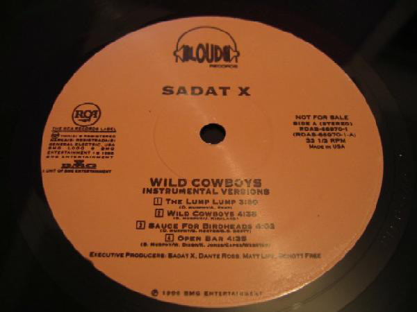 Sadat X - Wild Cowboys (Instrumentals) - Used Vinyl - High