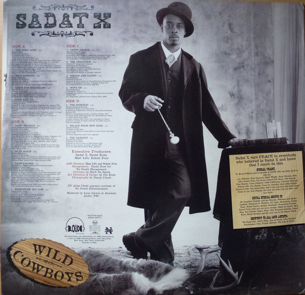 Sadat X - Wild Cowboys (Instrumentals) - Used Vinyl - High