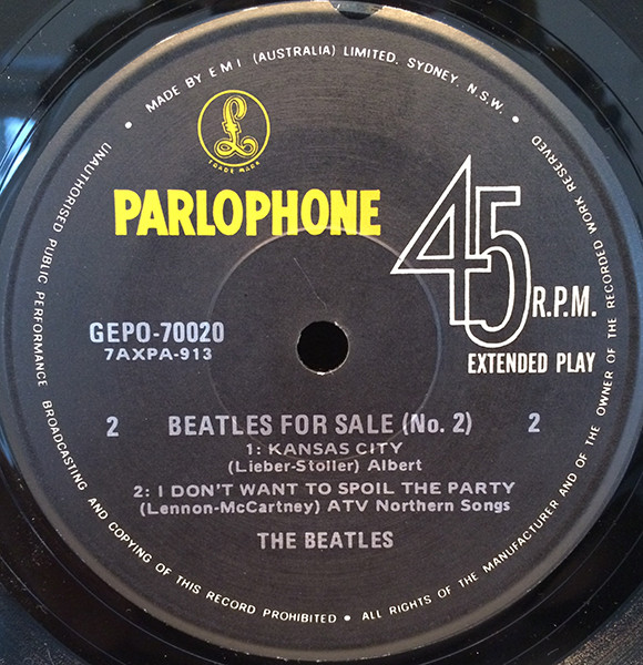 The Beatles - Beatles For Sale No. 2 - Used Vinyl - High-Fidelity Vinyl ...