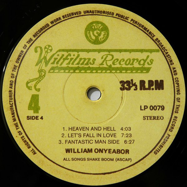 William Onyeabor Who Is William Onyeabor New Vinyl High Fidelity Vinyl Records And Hi Fi Equipment Hollywood Los Angeles Ca