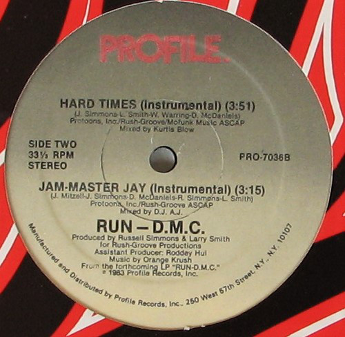 RUN DMC - Hard Times (Official Audio) 