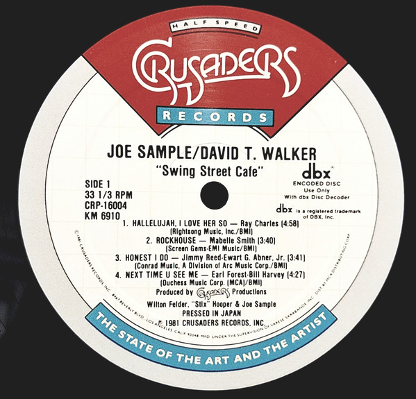 Joe Sample David T. Walker Swing Street Cafe Used Vinyl HighFidelity Vinyl Records and