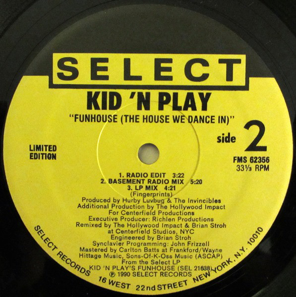 Kid 'N' Play - Funhouse (The House We Dance In) - Used Vinyl - High ...