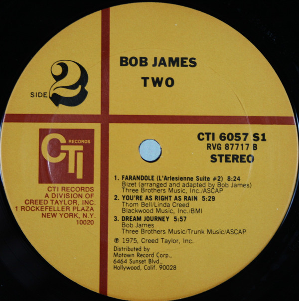 Bob James - Two - Used Vinyl - High-Fidelity Vinyl Records and Hi