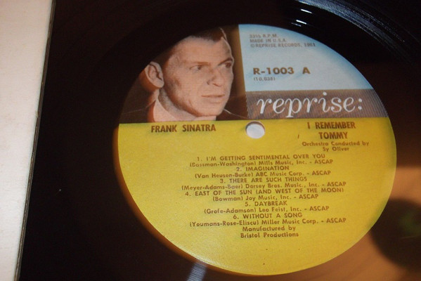 Frank Sinatra - I Remember Tommy - Used Vinyl - High-Fidelity Vinyl ...