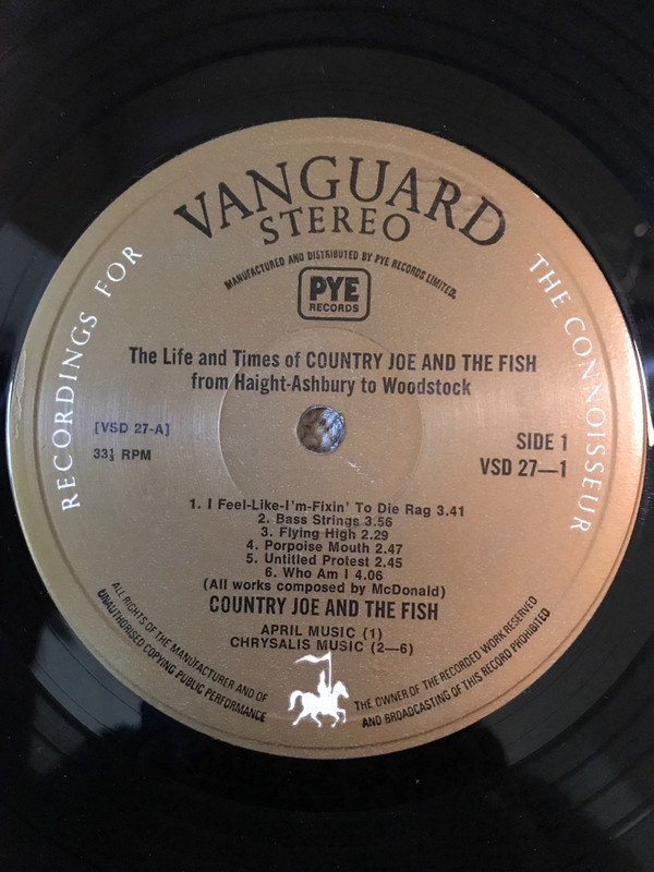 Country Joe And The Fish - The Life And Times Of - Used Vinyl - High ...