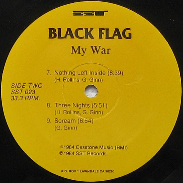 Black Flag My War Used Vinyl HighFidelity Vinyl Records and Hi