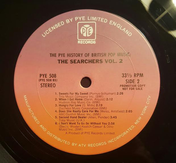 The Searchers - The Pye History Of British Pop Vol.2 - Used Vinyl ...