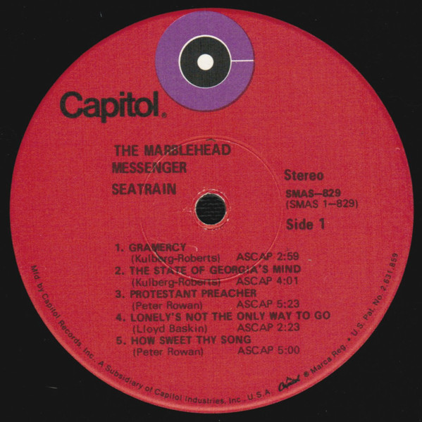Seatrain - The Marblehead Messenger - Used Vinyl - High-Fidelity Vinyl ...