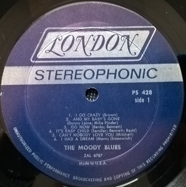 The Moody Blues - Go Now - The Moody Blues #1 - Used Vinyl - High ...