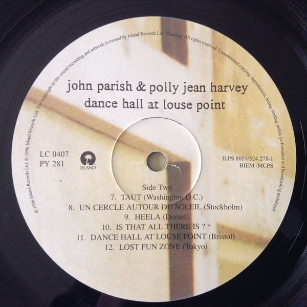 John Parish - PJ Harvey - Dance Hall At Louse Point - Used Vinyl