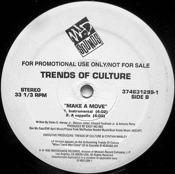 Trends Of Culture - Make A Move - Used Vinyl - High-Fidelity Vinyl
